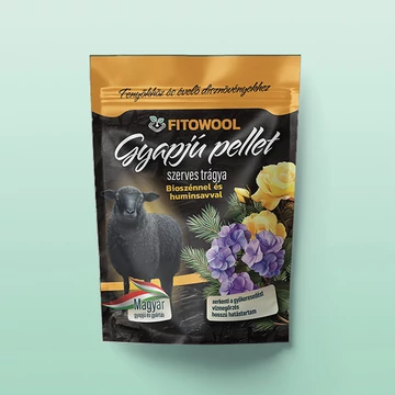 250 grammos Fitowool Prémium Gyapjú Pellet fenyőkhöz és évelő dísznövényekhez