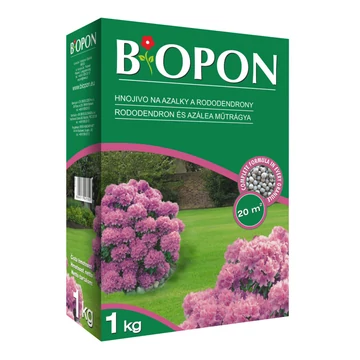 1 kg-os Biopon Rhododendron és Azálea növénytáp granulátum doboz