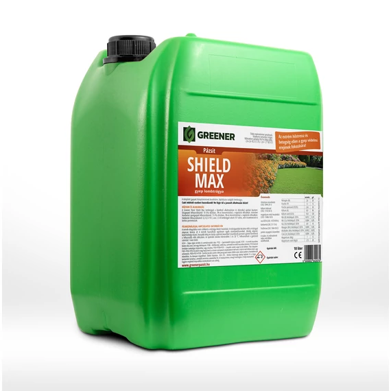 10 literes kannában Shield Max lombtrágya gyepre