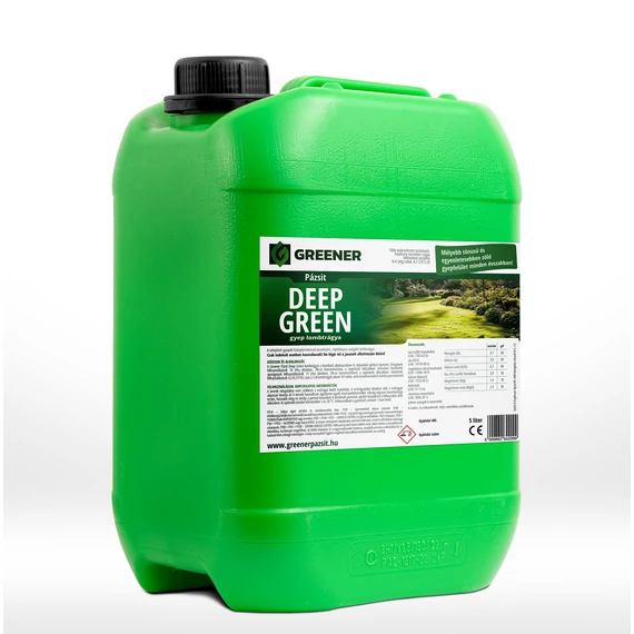 5 literes kannában Deep Green lombtrágya gyepre