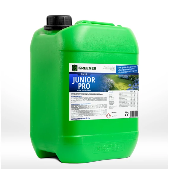 5 literes kannában Junior Pro lombtrágya gyepre
