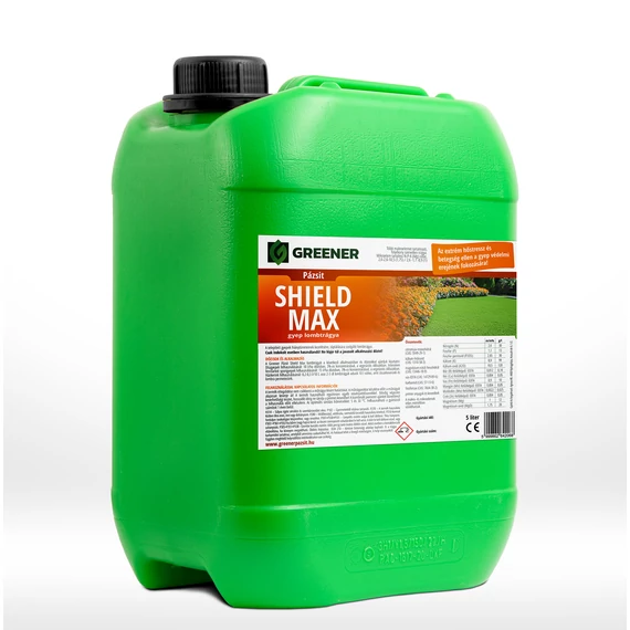5 literes kannában Shield Max lombtrágya gyepre