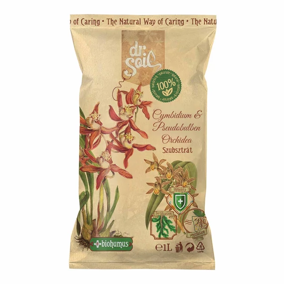 Cymbidium & Pseudobulben orchidea szubsztrát csomagolás