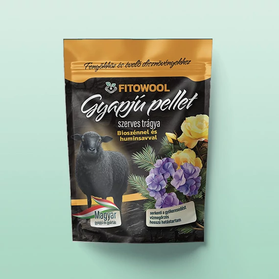 250 grammos Fitowool Prémium Gyapjú Pellet fenyőkhöz és évelő dísznövényekhez