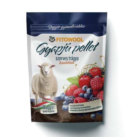 250 grammos Fitowool Prémium Gyapjú Pellet Bogyós Gyümölcsökhöz