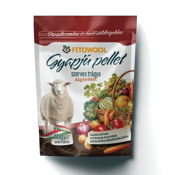 250 grammos Fitowool Prémium Gyapjú Pellet paradicsomhoz és kerti zöldségekhez